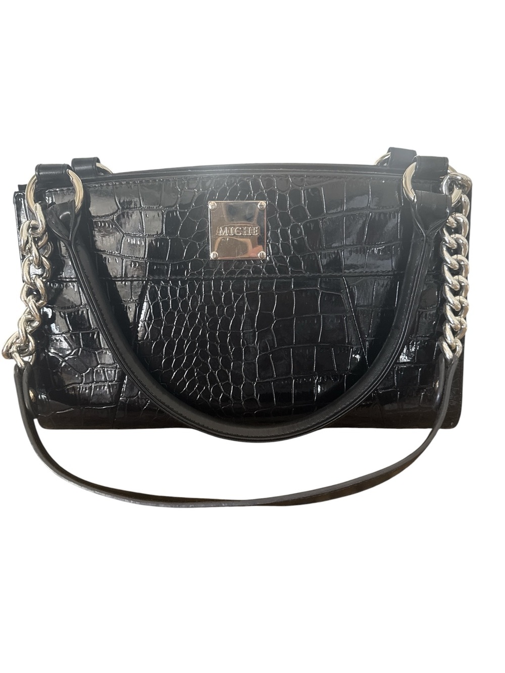 Y2K MICHE  Shoulder Bag with‎ Chain Handles 3 magnetic covers to make purses - Picture 6 of 9